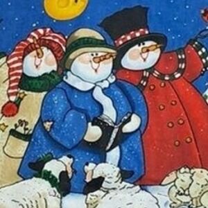 Daisy Kingdom Snowman‎ Pillow Pals Fabric Panel Christmas 6 panels